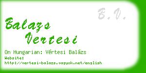 balazs vertesi business card